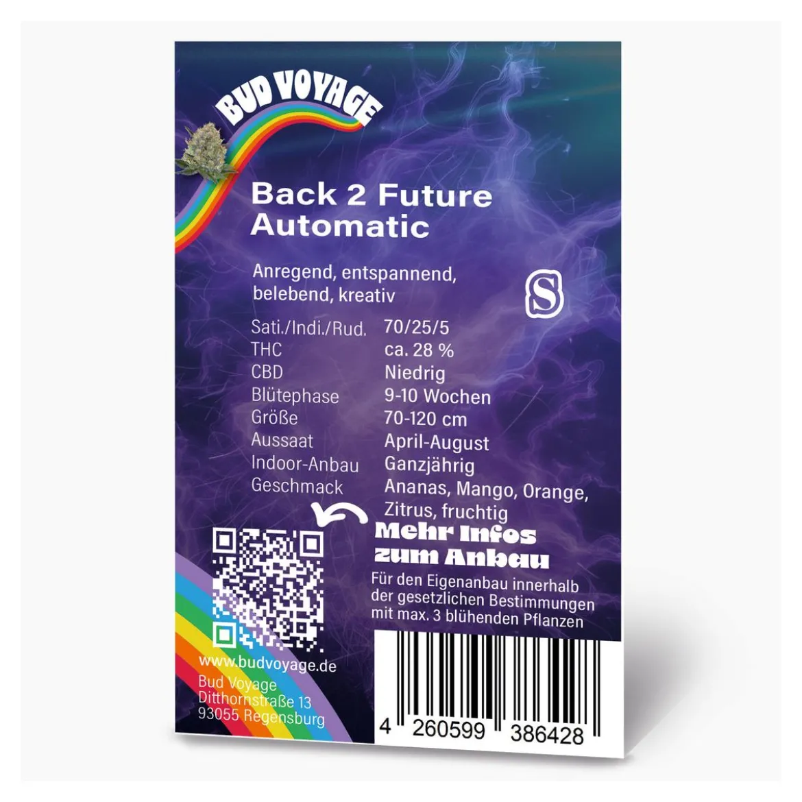 Hanfsamen BudVoyage Back 2 Future Auto3 Samen