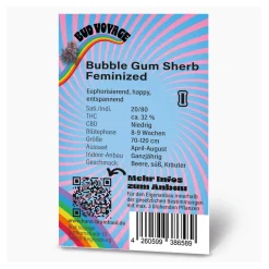 Hanfsamen BudVoyage Bubble Gum Sherb Fem3 Samen
