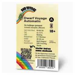 Hanfsamen BudVoyage Dwarf Auto, 3 Samen