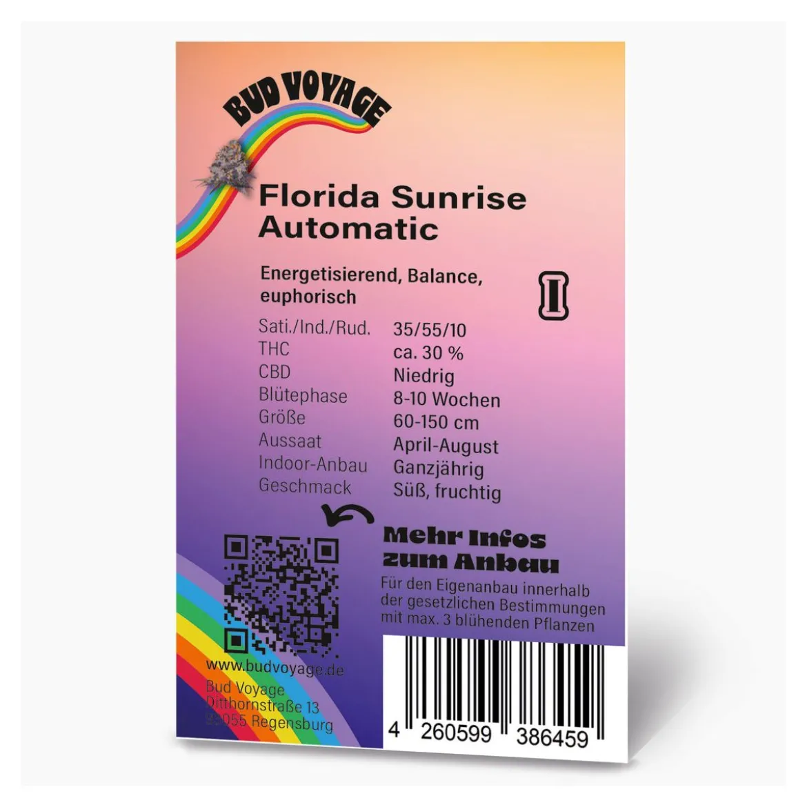 Hanfsamen BudVoyage Florida Sunrise Auto3 Samen