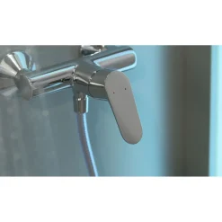 Hansgrohe Duscharmatur Focus 70, chrominkl. S-Anschluessen&Rosetten