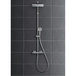 Hansgrohe Duschsystem Vernis Shape mit Thermostat chrom