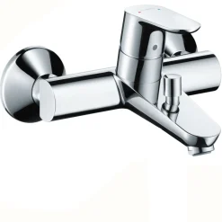 Hansgrohe Wannenarmatur Focus 70, chrominkl. S-Anschluessen&Rosetten
