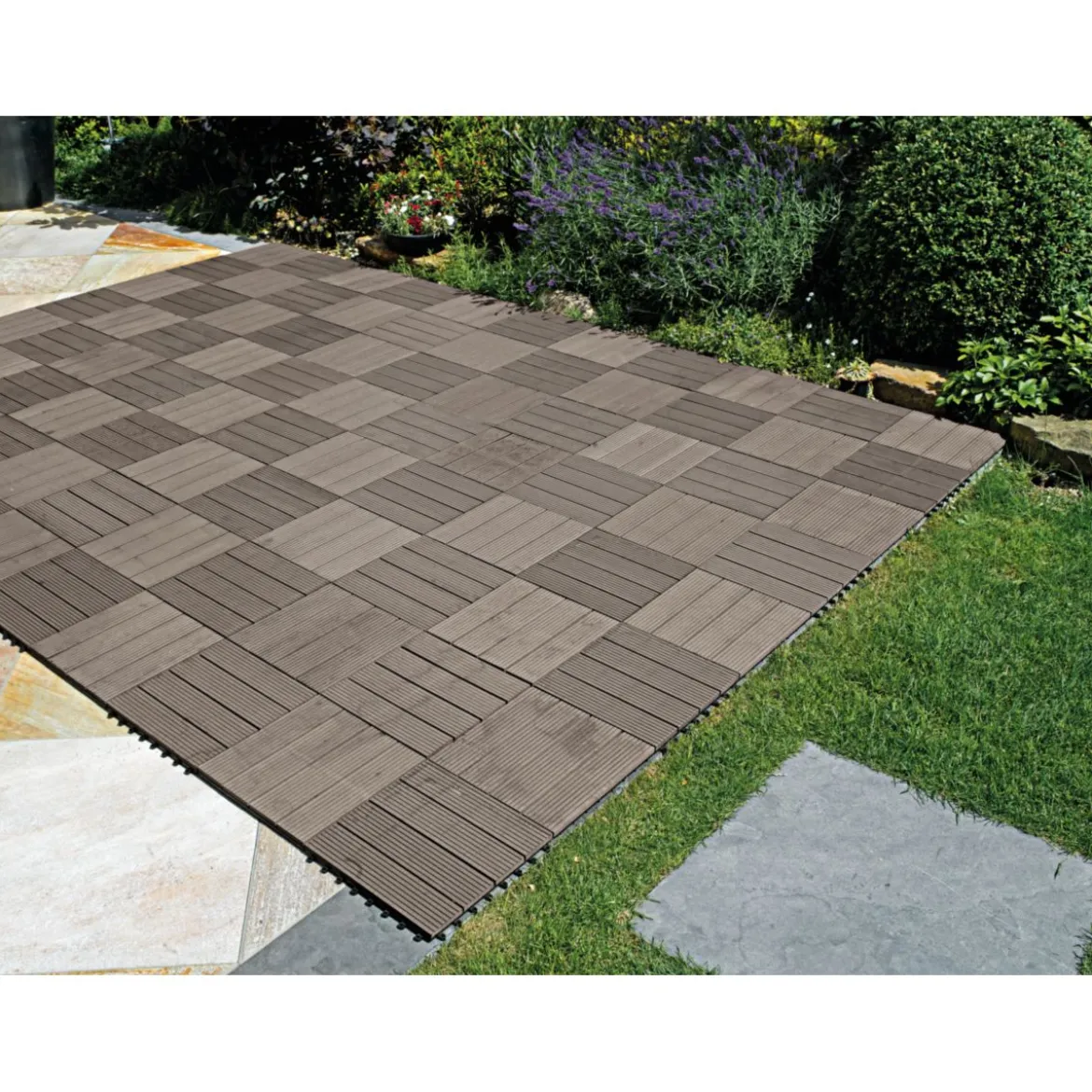 Hartmann WPC Fliese Anthrazit 30x30x2,2cm