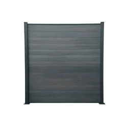Hartmann WPC Steckzaunsystem anthrazit 6er-Pack