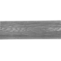 Hartmann WPC-Terrassendiele grau geriffelt 200 x 14,5 x 2,3 cm
