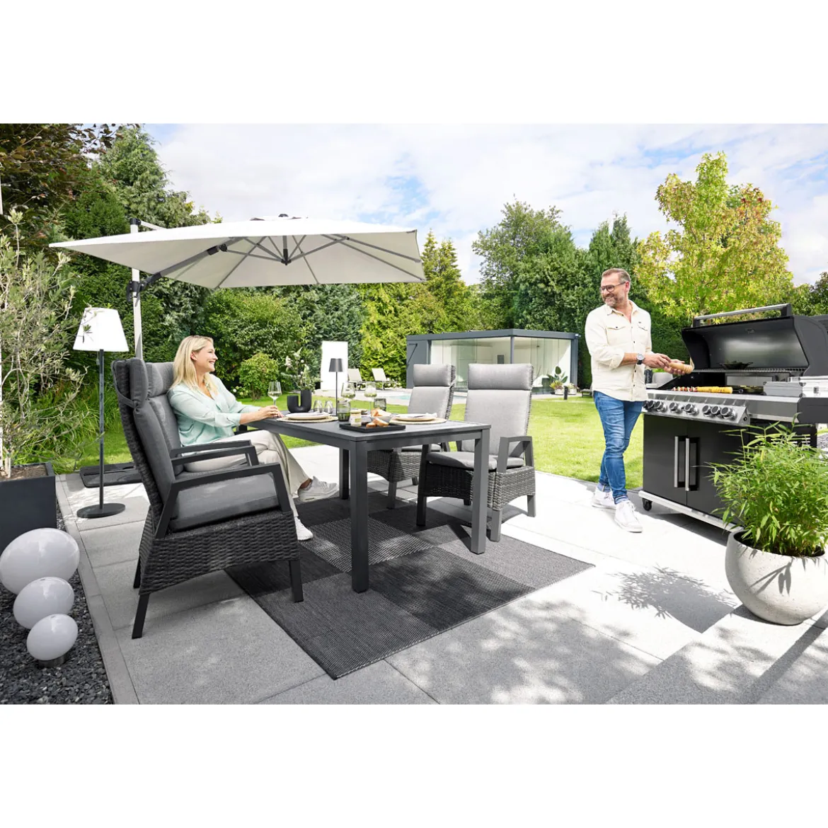 Haveson Ampelschirm Catania Square 270 x 270 cm
