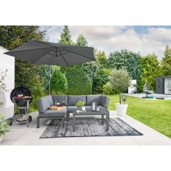 Haveson Ampelschirm Salerno 300 cm anthrazit