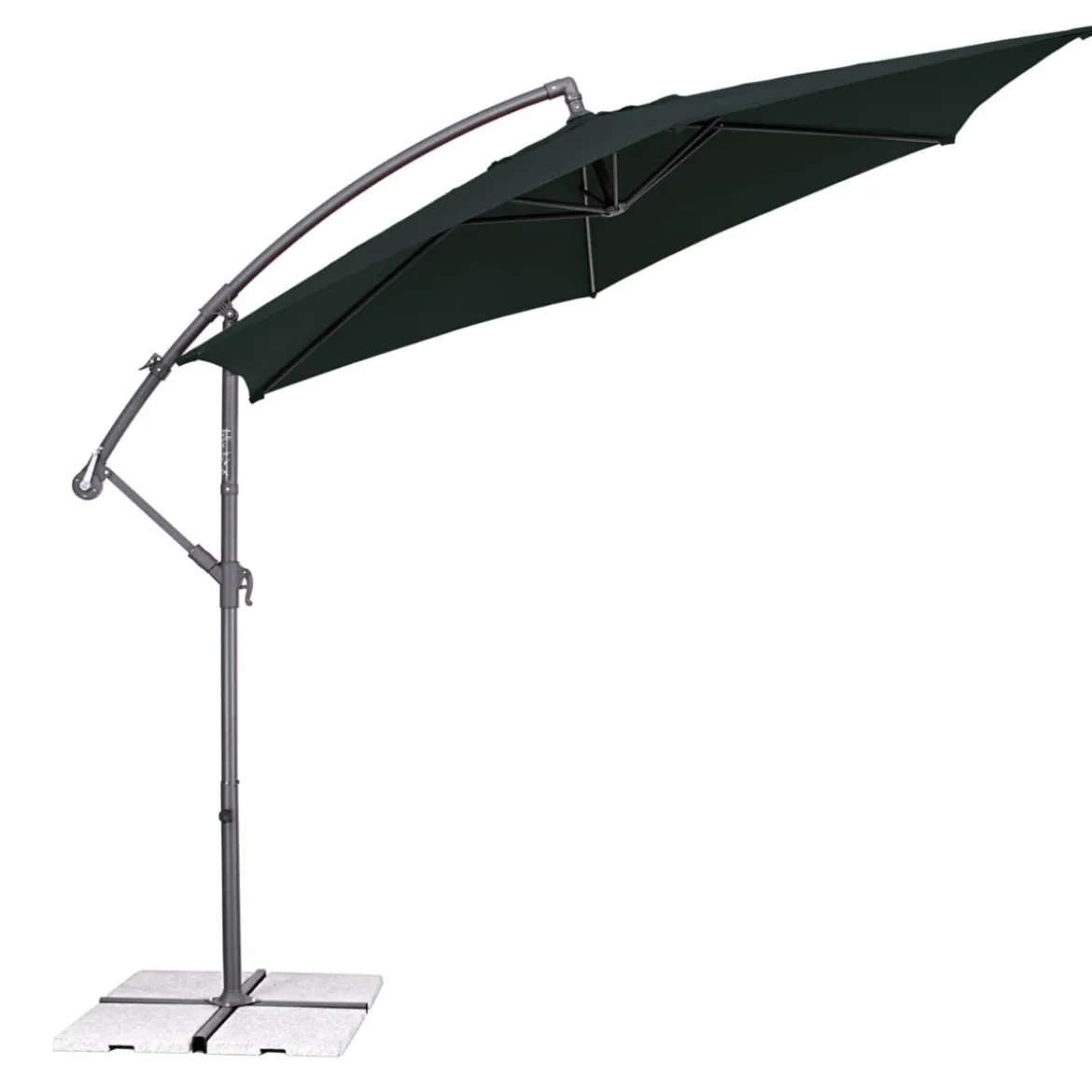 Haveson Ampelschirm Salerno 300 cm anthrazit