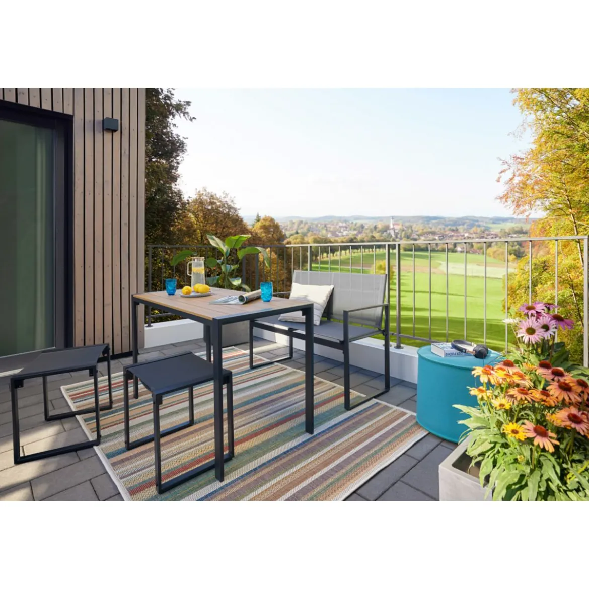 Haveson Balkon-Set Zürich 4-teilig