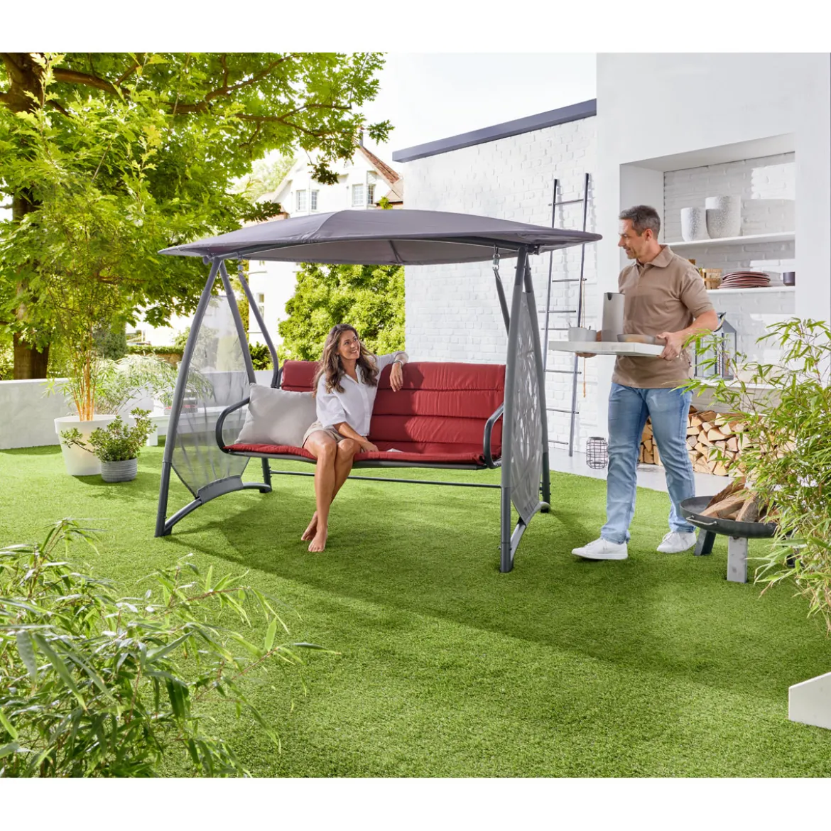 Haveson Ersatzkissen-Set für Hollywoodschaukel Sunshine 917701