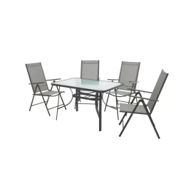 Haveson Gartenmöbelset Leipzig 5-teilig