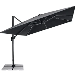 Haveson LED-Ampelschirm Cremona 300 x 300 cm anthrazit