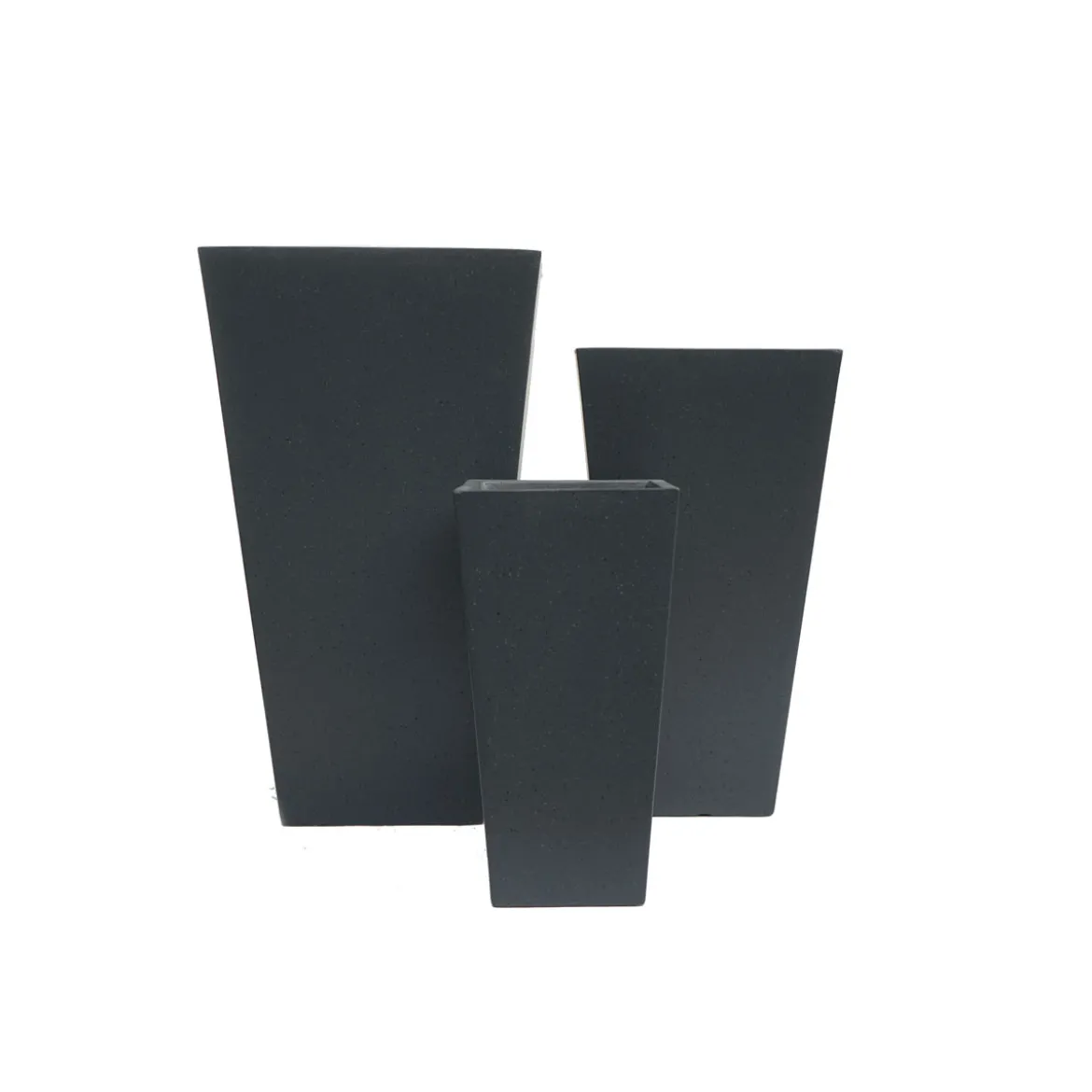 Haveson Pflanztopf Terrazzo konisch-eckig 42 x 42 x 75 cm