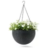 HavesonRattan-Pflanzampel Durchmesser 35 cm anthrazit