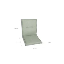 Haveson Sitzauflage Niederlehner 100x48x4cm hellgrün