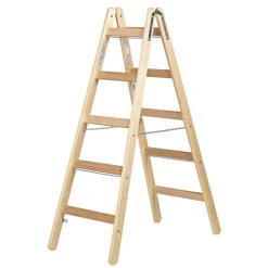 Holz-Doppelsprossenleiter 2x5