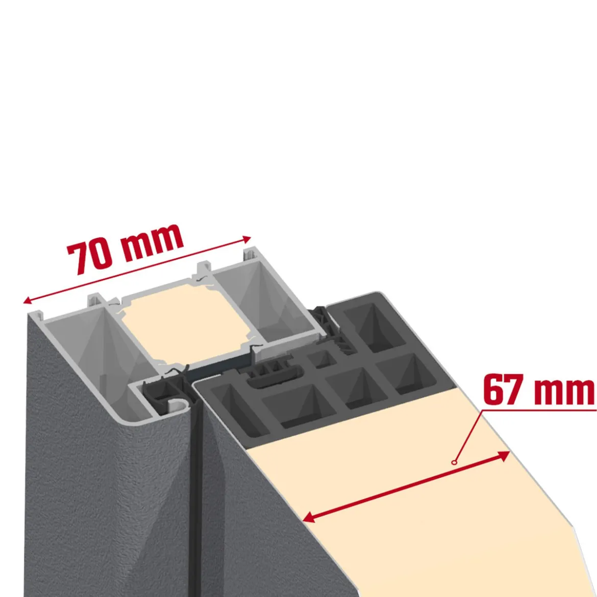 HT Malmo RC2 110x210cm Energiesparend u.Einbruchsicher RC2 Ud 0,79W/m2K,Anthr R