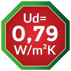 HT Malmo RC2 110x210cm Energiesparend u.Einbruchsicher RC2 Ud 0,79W/m2K,Anthr R