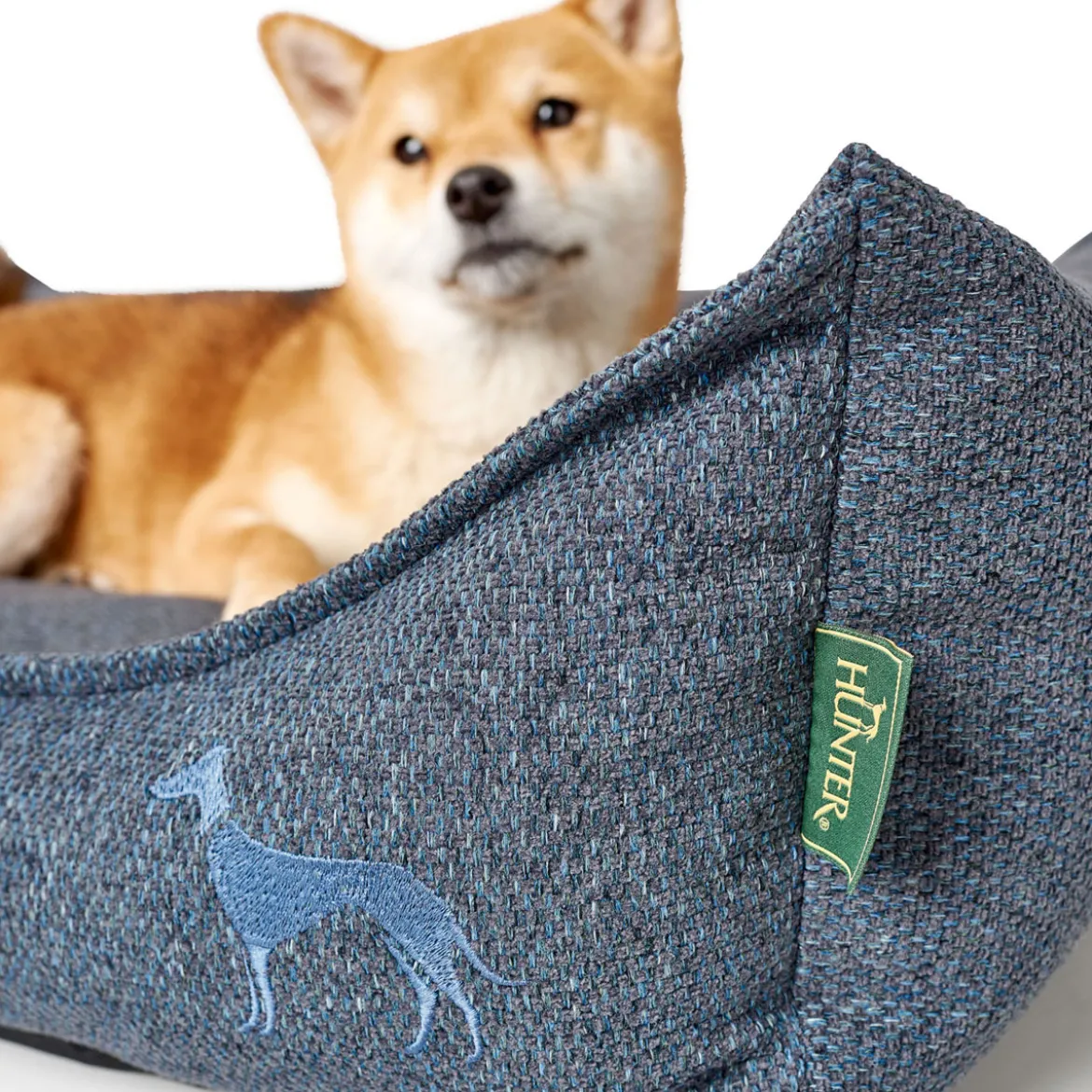 Hunter Hundesofa Prag blau 90 x 70 cm