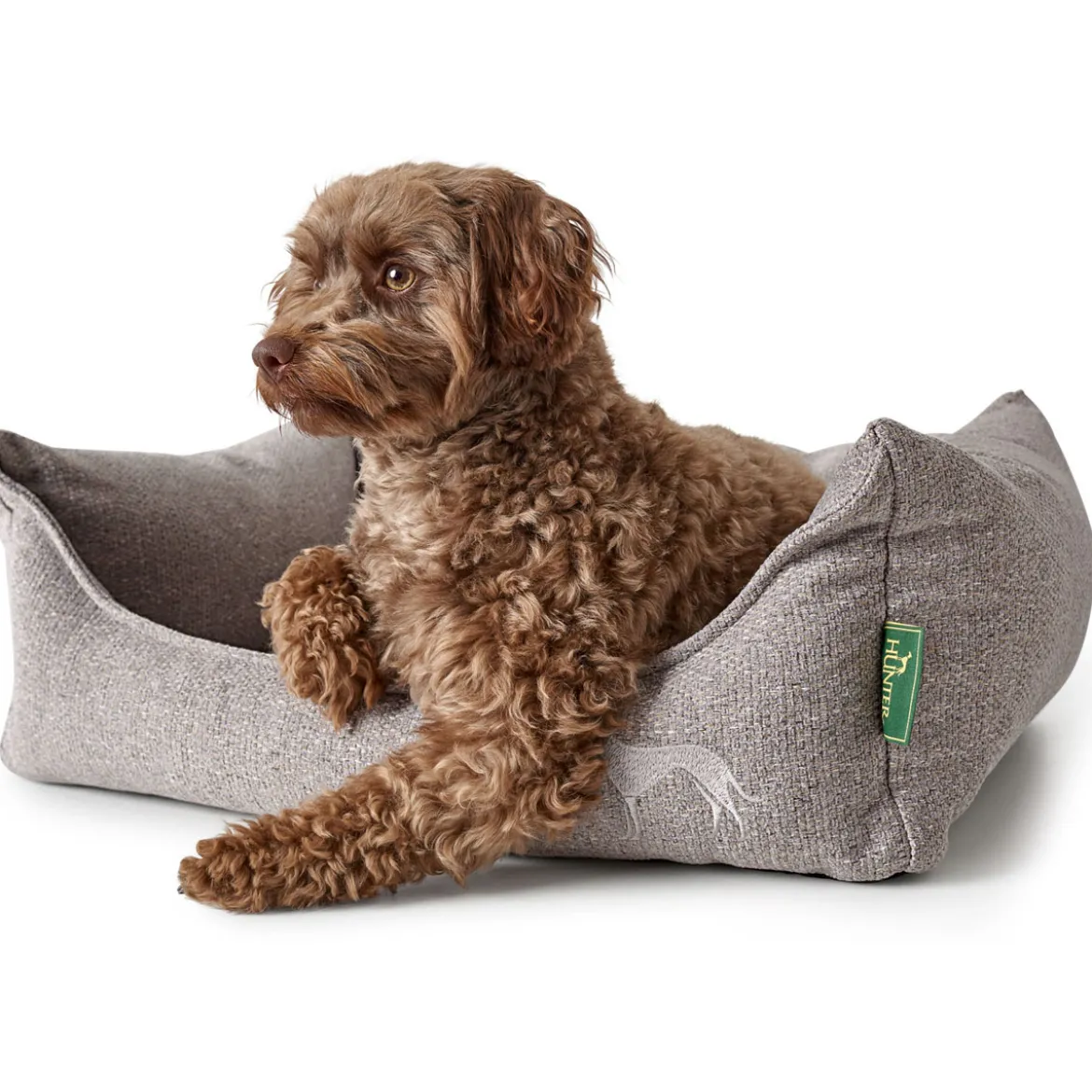 Hunter Hundesofa Prag grau 90 x 70 cm