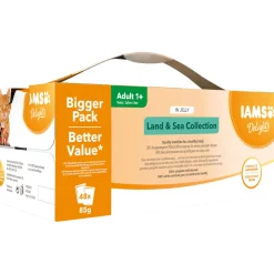 IAMS Nassfutter Delights Erwachsen Mix in Gelee 48 x 85 g