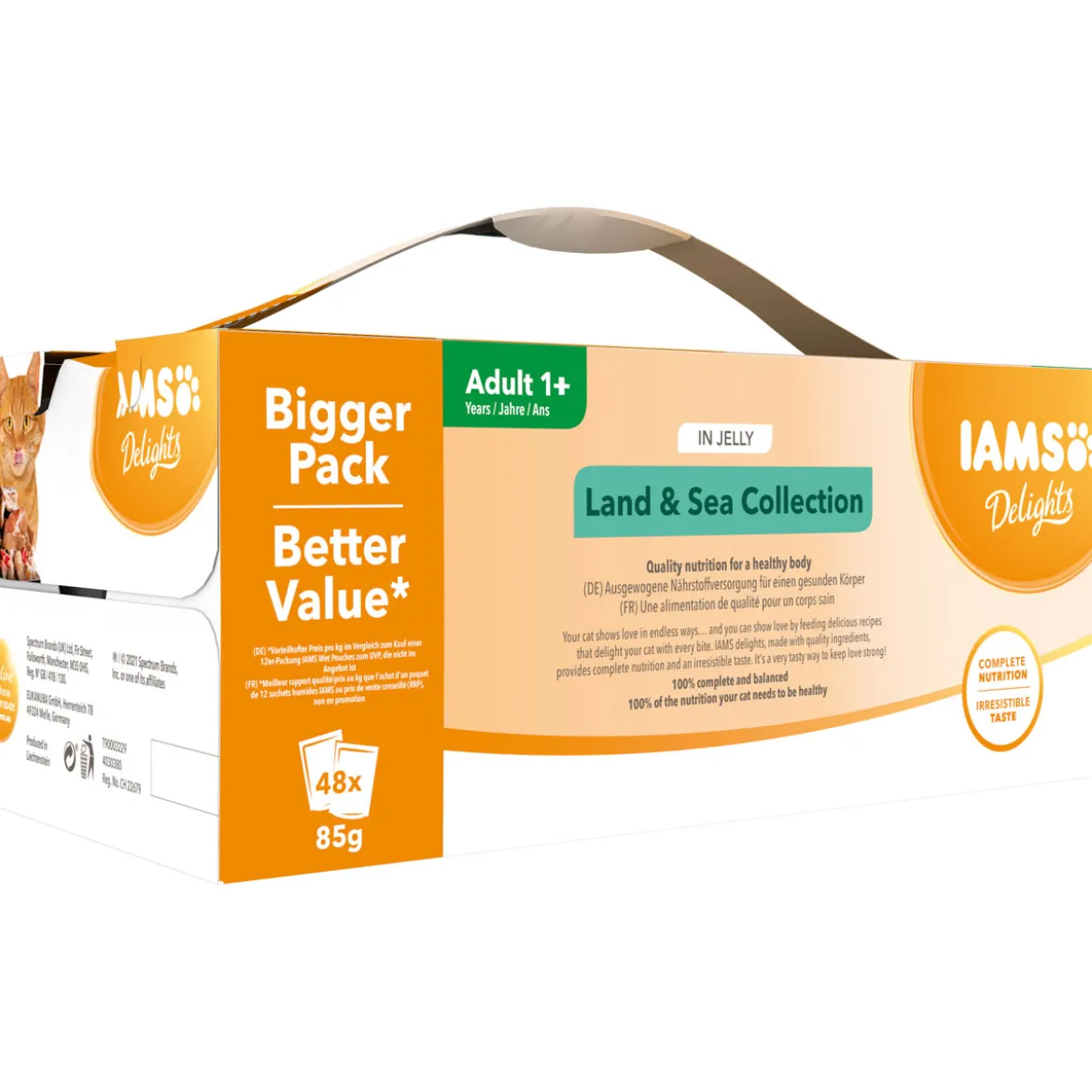 IAMS Nassfutter Delights Erwachsen Mix in Gelee 48 x 85 g