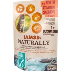 IAMS Nassfutter Naturally Katze Erwachsen Lachs 85 g