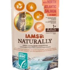 IAMS Nassfutter Naturally Katze Erwachsen Lachs 85 g