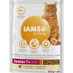 IAMS Trockenfutter Vital Katze Senior Huhn 800 g