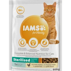 IAMS Trockenfutter Vital Katze Sterilisiert Huhn 800 g