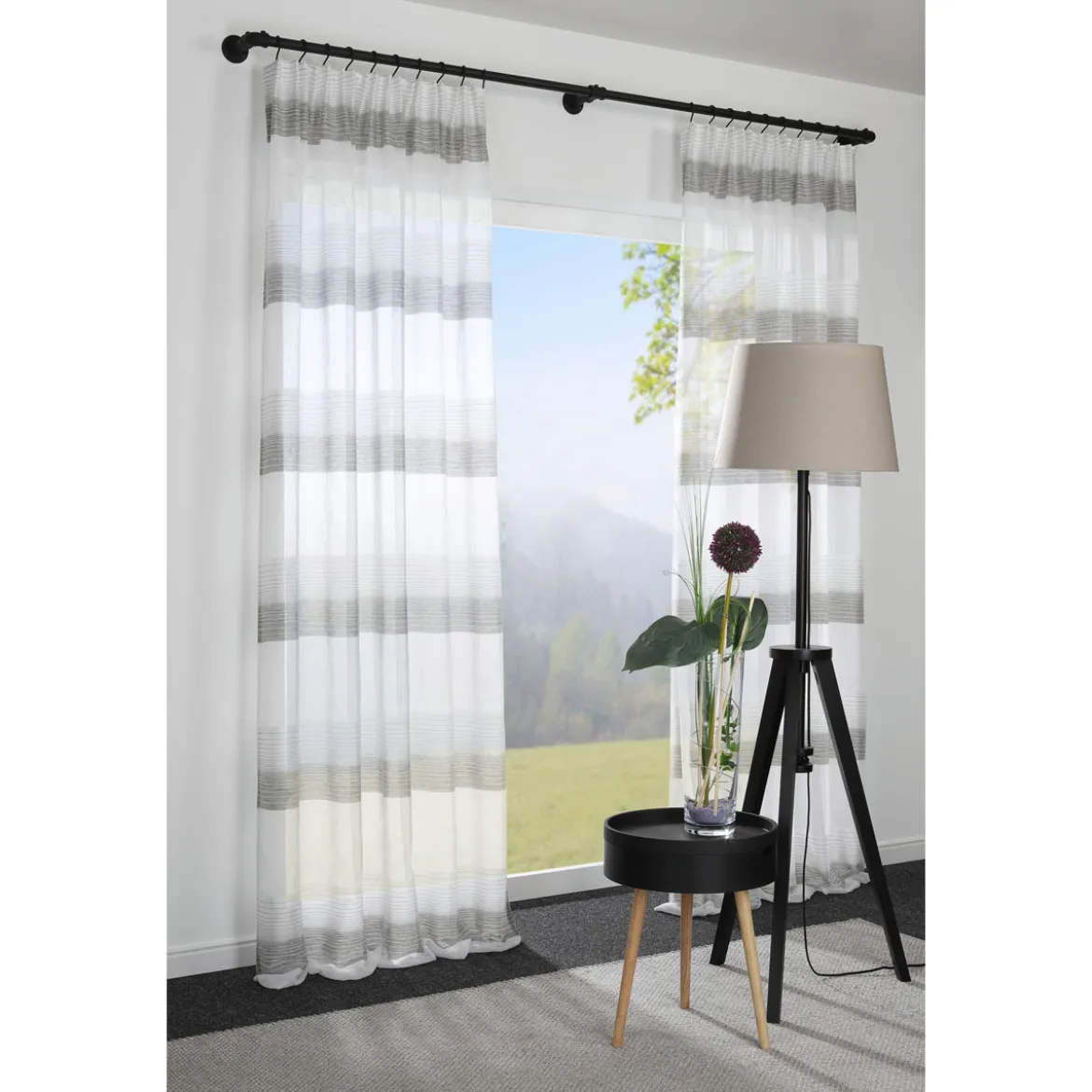 Ind. Home Eck Stueck schwarz