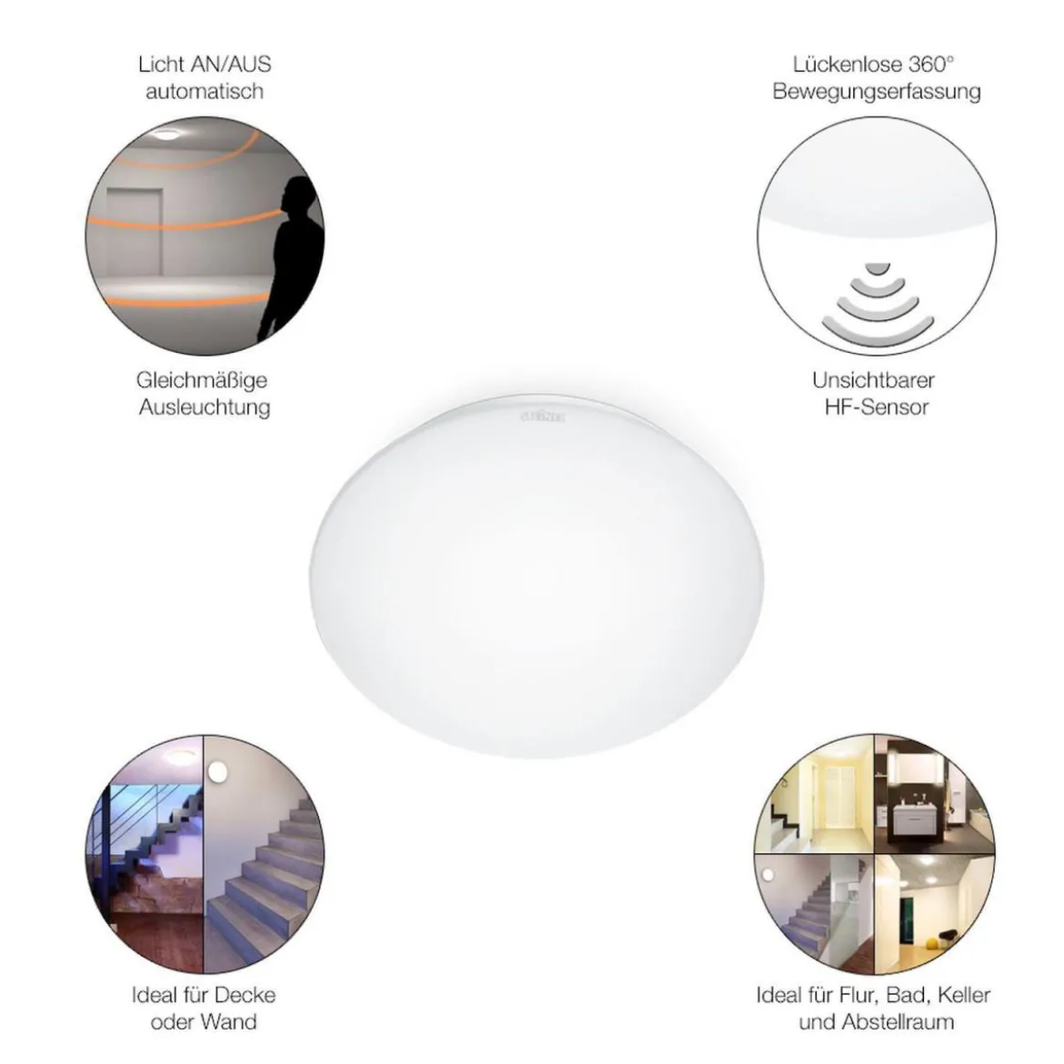 Innenleuchte RS 16 LED Glas