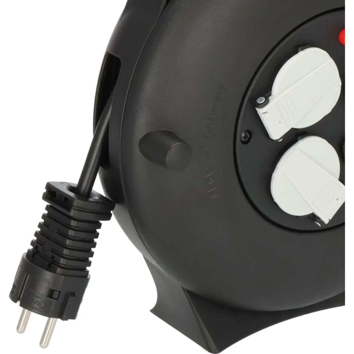Kabelbox Vario-Line VL2-X 10m USB4-fach schwarz H05VV-F 3G1,5 2xUSB