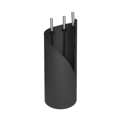 Kaminbesteck 3-tlg.mit Edelstahlgriffen schwarz