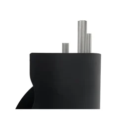 Kaminbesteck 3-tlg.mit Edelstahlgriffen schwarz