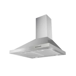 Kaminhaube Edelstahl, 60 cm, respektaEEK A, 3 Leistungsstufen LED-Beleuchtung
