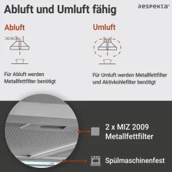 Kaminhaube Edelstahl CH22058IXB60 CM