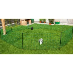 Kaninchennetz 12 m 65 cm Einzelspitze grün