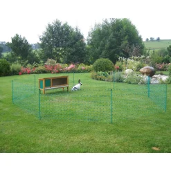 Kaninchennetz 12 m 65 cm Einzelspitze grün