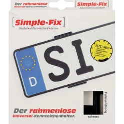 Kennzeichenhalter sumple fix schwarz