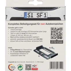 Kennzeichenhalter sumple fix schwarz