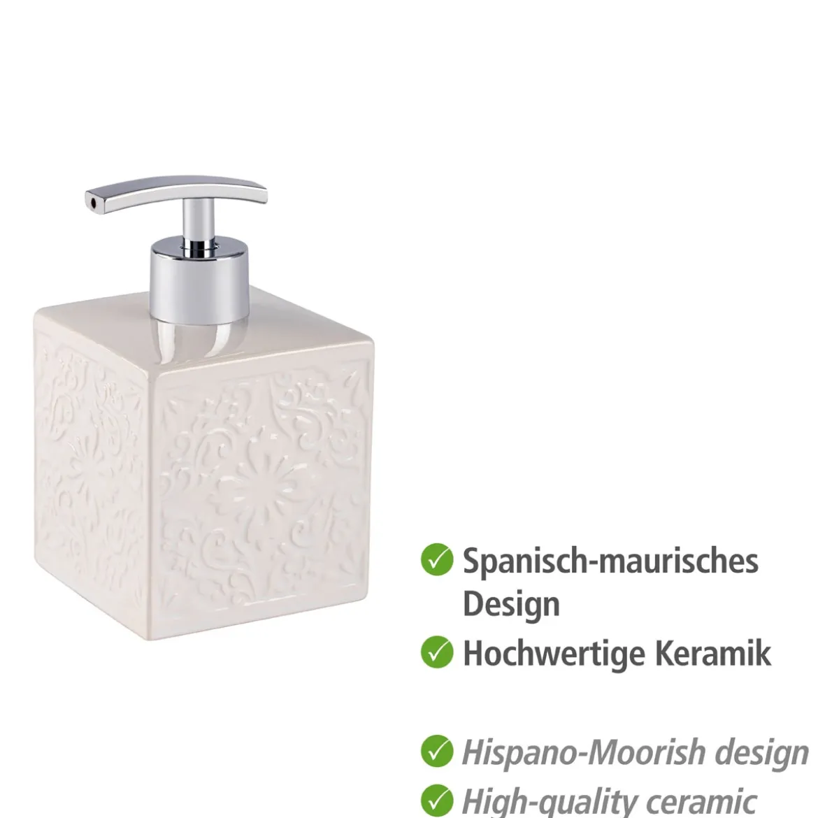 Keramik Seifenspender Mod. Cordoba,weiss