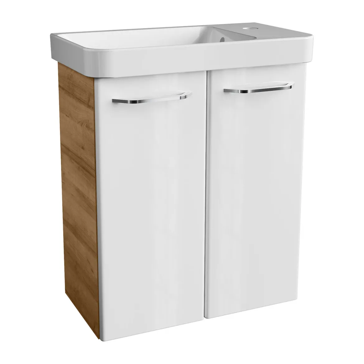 Keramik WT GWC 55,5x16x30 cm li. weissf. WT-Unterschraenke Milano GWC 8433x