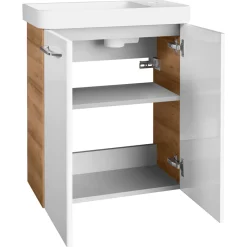 Keramik WT GWC 55,5x16x30 cm li. weissf. WT-Unterschraenke Milano GWC 8433x