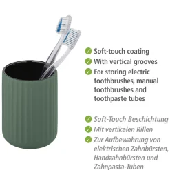 Keramik Zahnputzbecher Mod. Bellunogruen