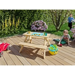 Kinder Picknick-Tisch, Nadelholz unbeh.89x90x51cm
