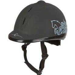 Kinder-Reithelm Beauty VG1 Größe 52-55 schwarz