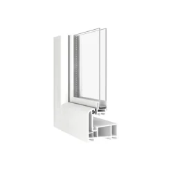 Kippfenster Q59 800 x 500 mm ISO Glas weiss