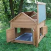 Kleintierstall 105 x 108 x 100 cm braun